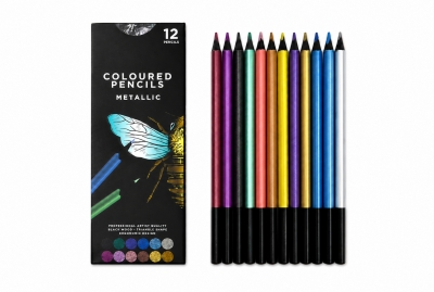 12PCS Metallic Drawing Pencils