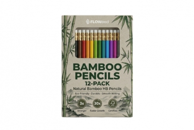 12PCS Bamboo Graphite Pencils Set